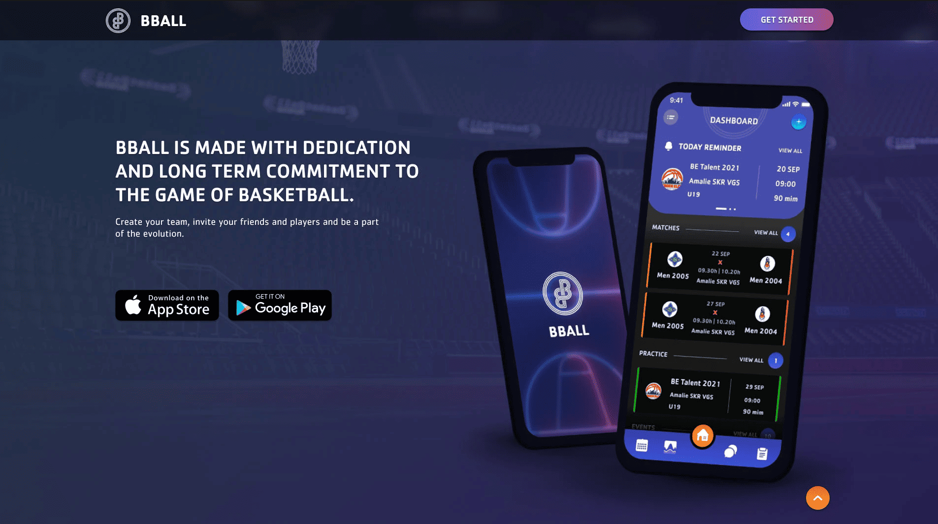 App BBall · Landing Page
