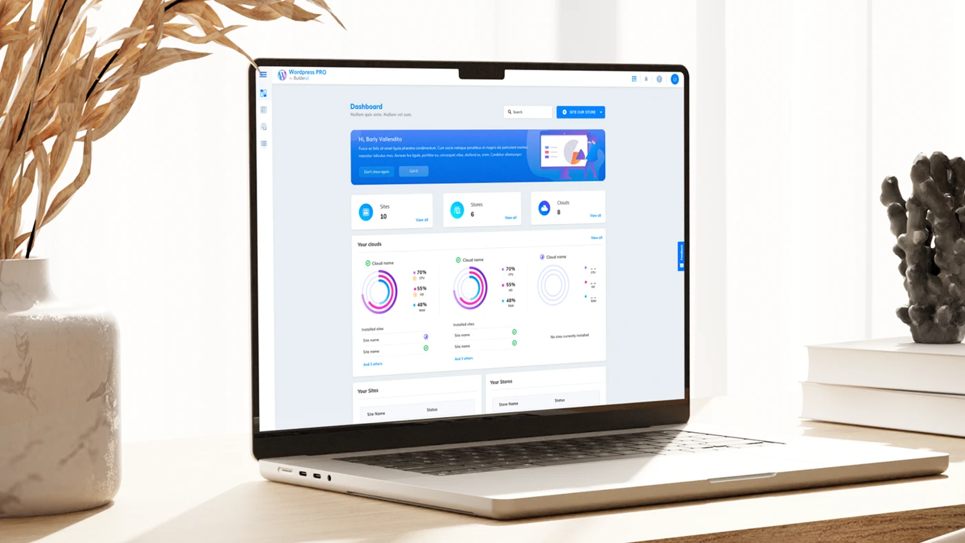 CRM · WordPress for Builderall